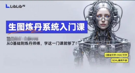 LibLibAI哩布哩布生图炼丹系统入门课，从生图到炼丹，只学这一门就够了-问小徐资源库