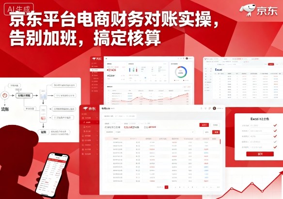 京东平台电商财务对账实操，告别加班，搞定核算-问小徐资源库