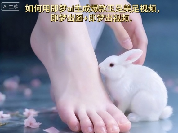 如何用即梦ai生成爆款玉足美足视频，即梦出图+即梦出视频，快速涨粉-问小徐资源库