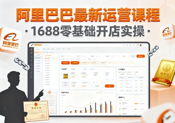 阿里巴巴最新运营课程，1688零基础开店实操-问小徐资源库