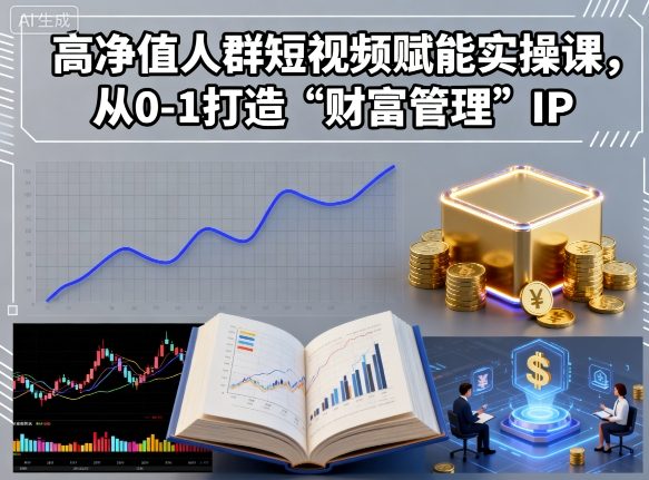 高净值人群短视频赋能实操课，从0-1打造“财富管理”IP-问小徐资源库