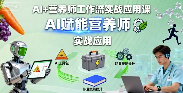 AI+营养师工作流实战应用课，AI赋能营养师-问小徐资源库