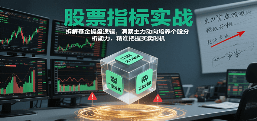 股票指标实战，基金操盘逻辑拆解，洞察主力动向培养个股分析能力把握买卖时机(更新)-问小徐资源库