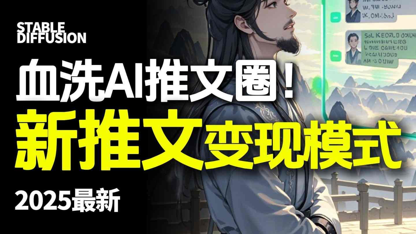 最新AI动态电影漫画小说推文，全流程实操教学，小白也能月入1W+-问小徐资源库