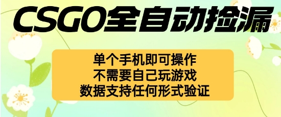自动挂G捡漏，不用自己挂G不用玩游戏，一个手机即可操作，新手小白轻松月入1W+【揭秘】-问小徐资源库