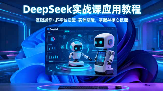 DeepSeek实战课应用教程、基础操作+多平台适配+实体赋能，掌握AI核心技能-问小徐资源库