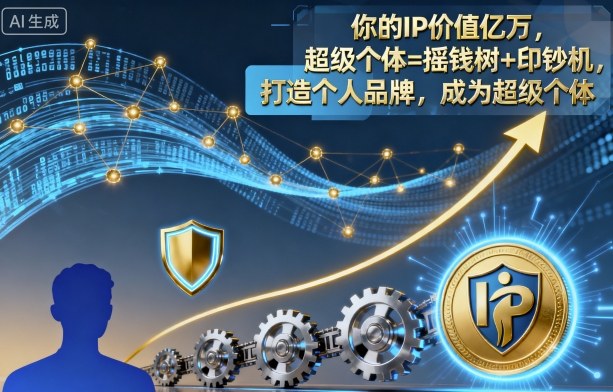 你的IP价值亿万，超级个体=摇钱树+印钞机，打造个人品牌，成为超级个体-问小徐资源库