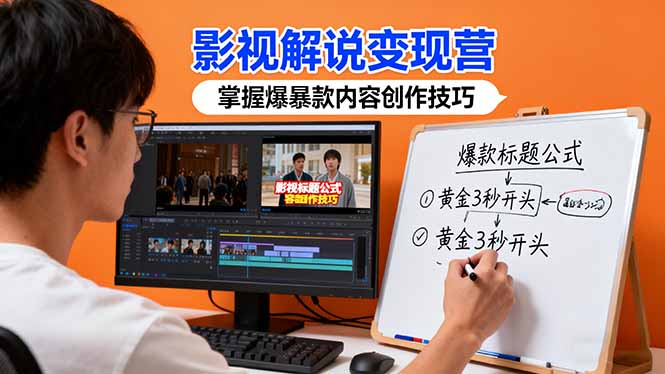 影视解说变现营：通过30+实战案例爆款内容创作技巧，掌握影视解说盈利密码-问小徐资源库