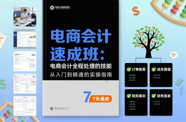 电商会计速成班，电商会计全程处理的技能-问小徐资源库
