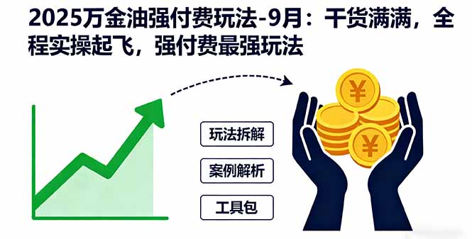 2025万金油强付费玩法-9月：干货满满，全程实操起飞，强付费最强玩法-问小徐资源库