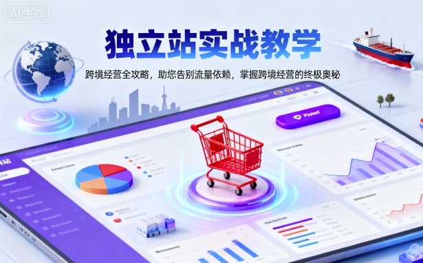 独立站实战教学，跨境经营全攻略，助您告别流量依赖，掌握跨境经营的终极奥-问小徐资源库