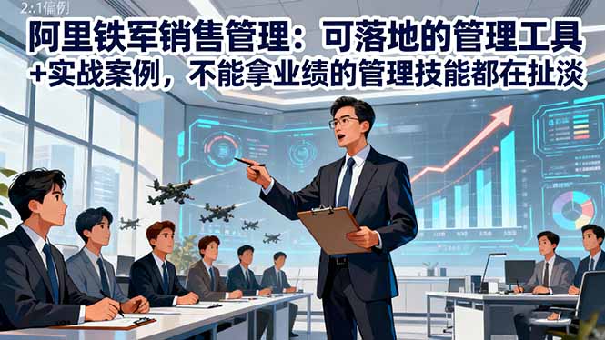 阿里铁军销售管理：可落地的管理工具+实战案例，不能拿业绩的管理都在扯淡-问小徐资源库