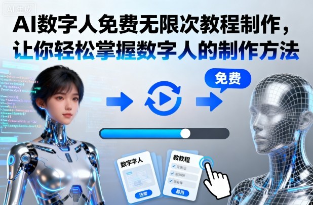 AI数字人免费无限次教程制作，让你轻松掌握数字人的制作方法-问小徐资源库