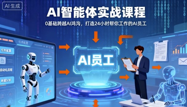 Ai智能体实战课程，0基础跨越Ai鸿沟，打造24小时帮你工作的Ai员工，打破常规，以实战定义Ai-问小徐资源库