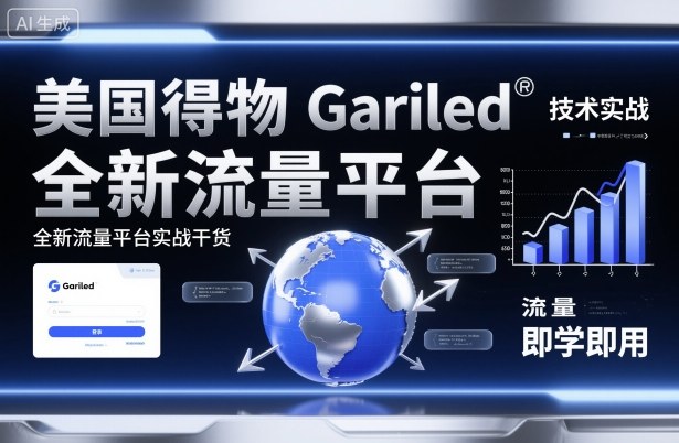 美国得物Gariled技术实战,全新流量平台实战干货,即学即用-问小徐资源库