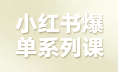 小红书爆单系列课，聚焦小红书电商全链路增长-问小徐资源库