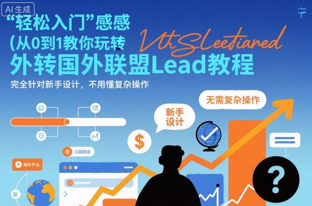 国外联盟賺美刀项目，从0到1教你玩转国外联盟Lead教程，纯新手可操作性100%-问小徐资源库