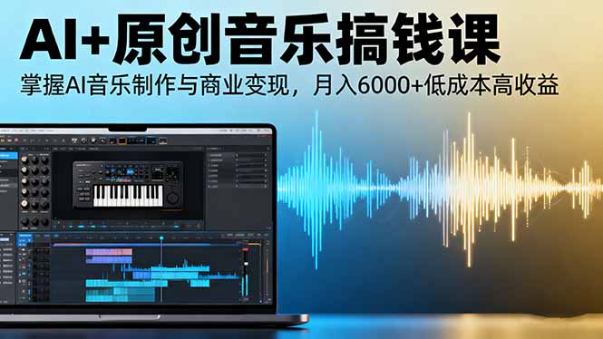 AI+原创音乐搞钱课:掌握AI音乐制作与商业变现,月入6000+低成本高收益-问小徐资源库