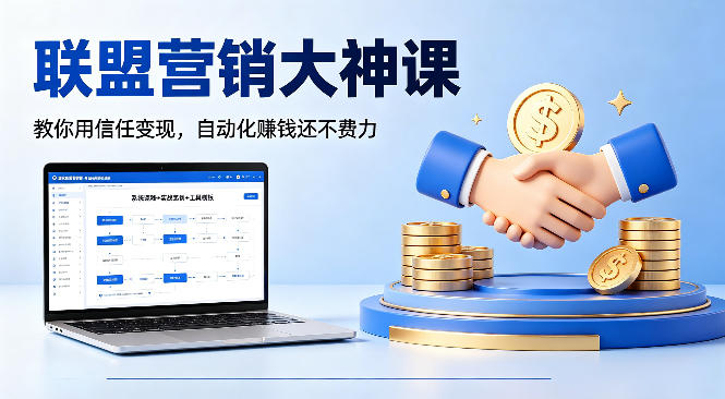 联盟营销大神课，教你用信任变现，自动化賺钱还不费力【原创双语字幕】-问小徐资源库