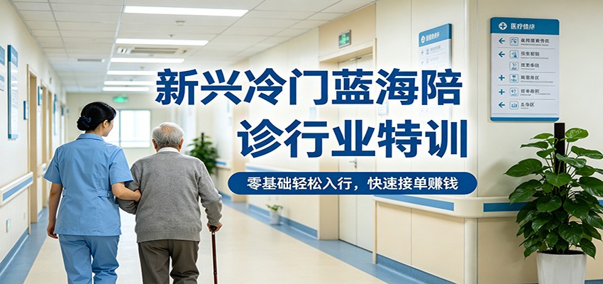 新兴冷门蓝海陪诊行业特训，零基础轻松入行，快速接单赚钱-问小徐资源库