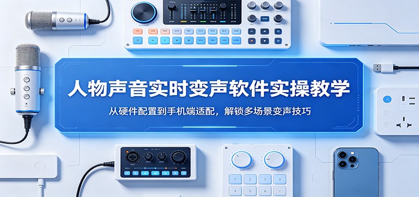 人物声音实时变声软件实操教学：从硬件配置到手机端适配，解锁多场景变声技巧-问小徐资源库
