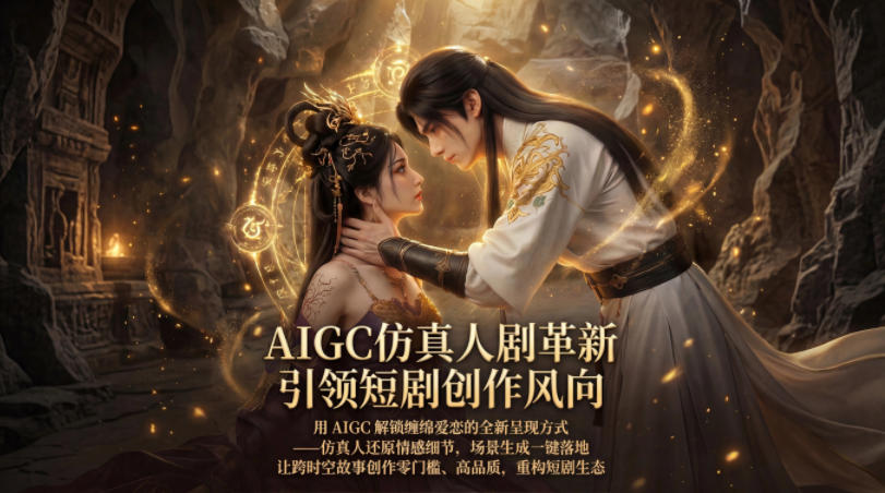 AIGC仿真人《合欢宗》短剧教学，用AIGC解锁缠绵爱恋的全新呈现方式，让跨时空故事创作零门槛、高品质，重构短剧生态-问小徐资源库