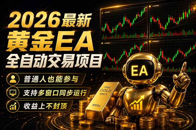 最新黄金EA量化赛道，全程自动执行，多窗口操作直接放大结果-问小徐资源库