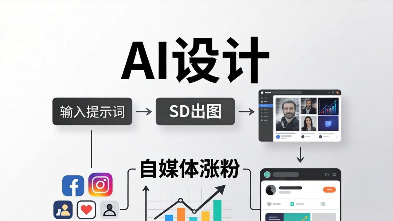 人人都是AI设计师：SD出图+自媒体涨粉一站教学，告别图文素材焦虑，AI设计让你轻松避开内卷-问小徐资源库