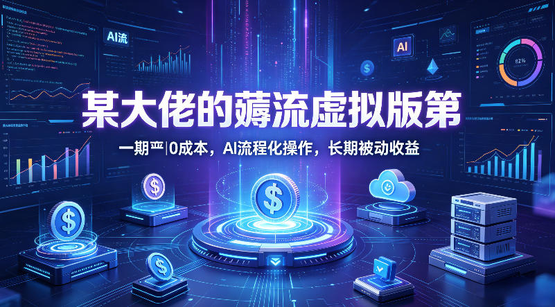 某大佬的薅流虚拟版第一期丨0成本，AI流程化操作，长期被动收益-问小徐资源库