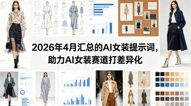 2026年4月汇总的AI女装提示词，助力AI女装赛道打差异化-问小徐资源库