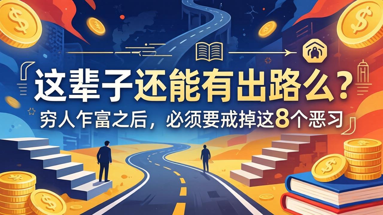 关于人生两篇付费文章【这辈子还能有出路么？】【穷人乍富之后，必须要戒掉这8个恶习】-问小徐资源库
