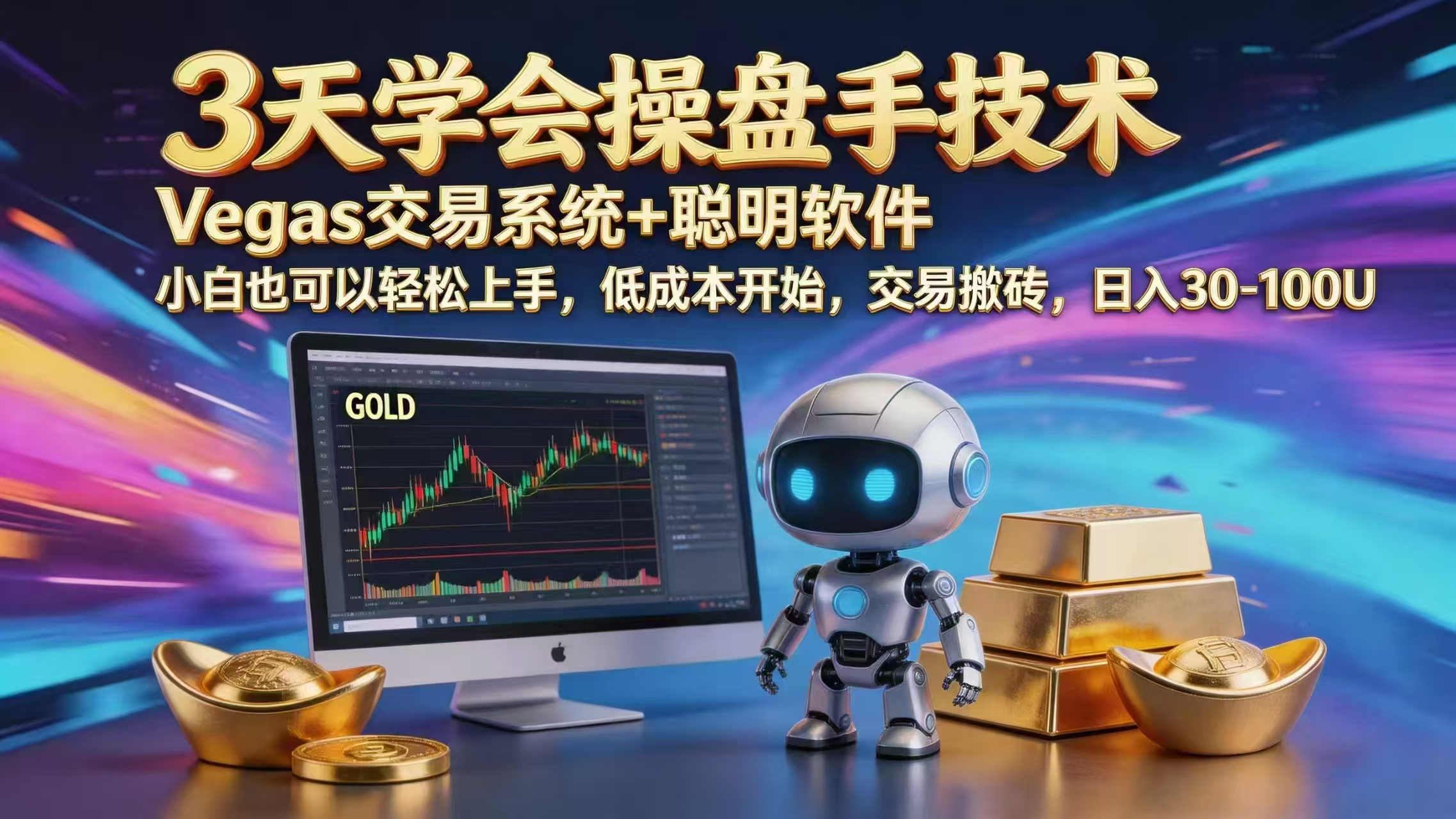 三天学会操盘手技术，vegas技术+聪明软件，小白也可以轻松上手，日入1000+-问小徐资源库