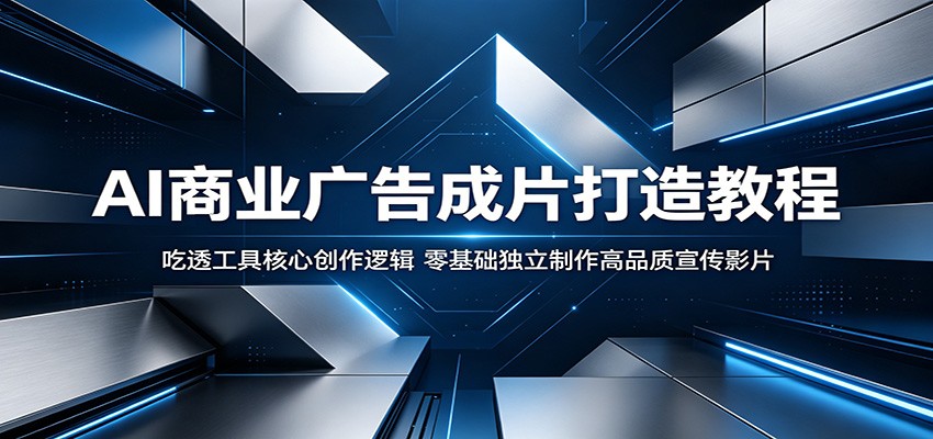 AI商业广告成片打造教程：吃透工具核心创作逻辑，零基础独立制作高品质宣传影片-问小徐资源库