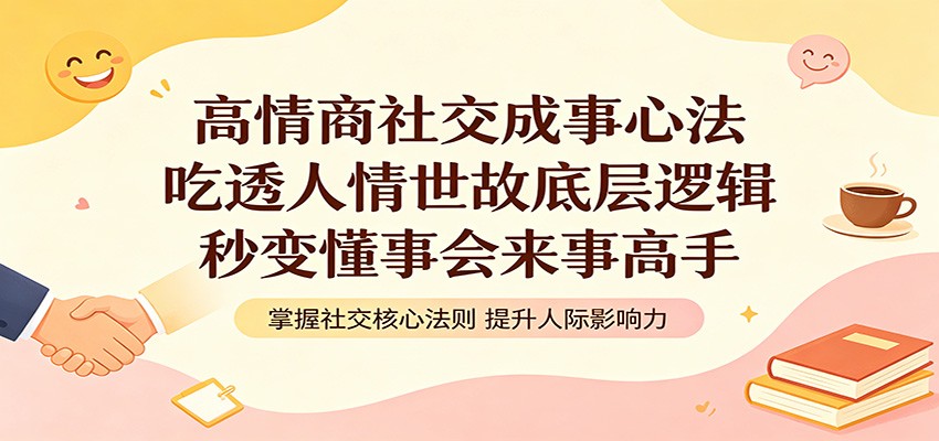 高情商社交成事心法：吃透人情世故底层逻辑，秒变懂事会来事高手-问小徐资源库