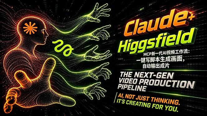 Claude+Higgsfield MCP新一代AI视频工作流：一键写脚本生成画面，自动输出成片-问小徐资源库