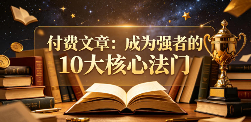 付费文章：成为强者的10大核心法门-问小徐资源库