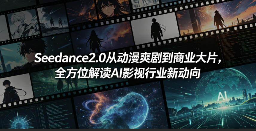 Seedance2.0从动漫爽剧到商业大片，全方位解读AI影视行业新动向-问小徐资源库