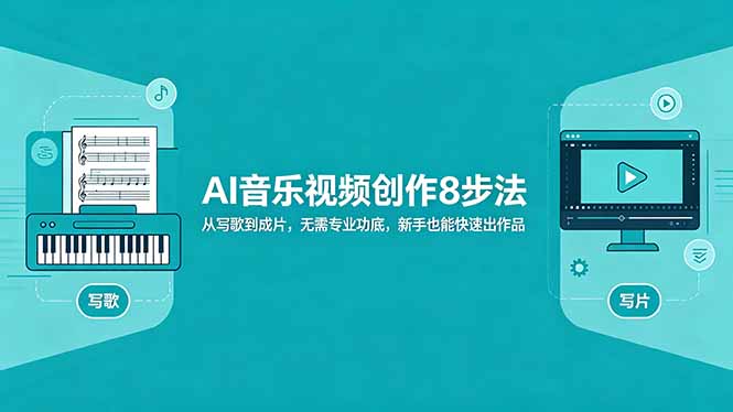 AI音乐视频创作8步法：从写歌到成片，无需专业功底，新手也能快速出作品-问小徐资源库