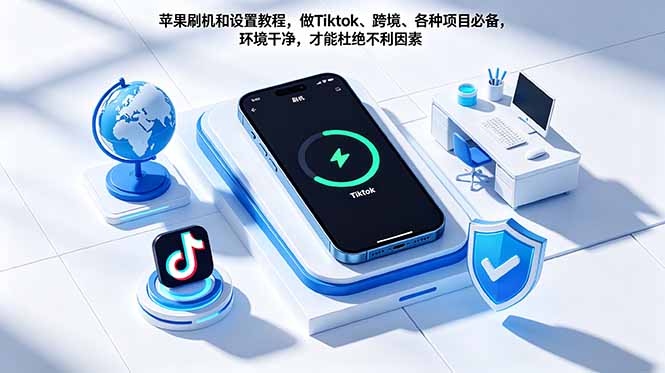 苹果刷机和设置教程，做Tiktok、跨境、各种项目必备，环境干净，才能杜绝不利因素-问小徐资源库