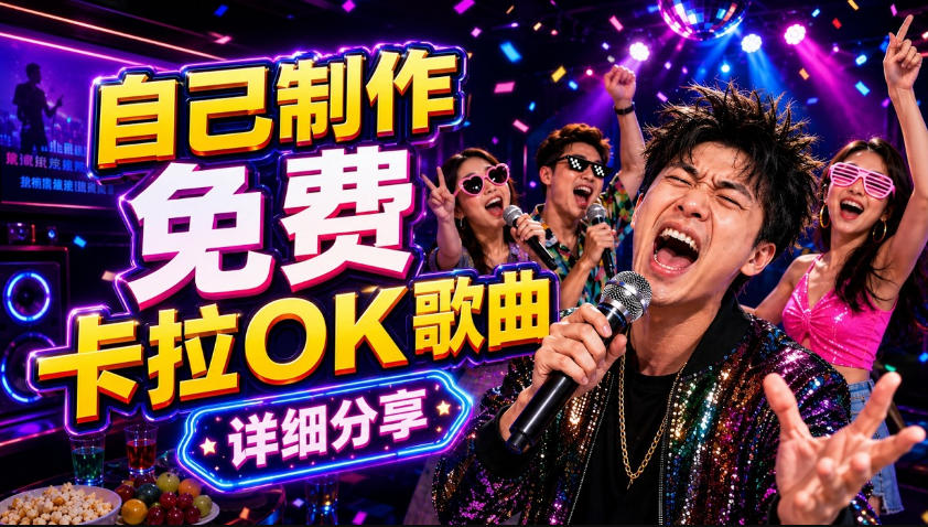 零基础AI制作免费卡拉OK视频教程，从歌曲生成、音轨分离到字幕制作、视频导出，手把手教学-问小徐资源库