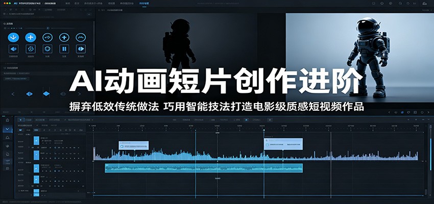 AI动画短片创作进阶:摒弃低效传统做法,巧用智能技法打造电影级质感短视频作品-问小徐资源库