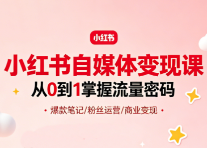 大漂亮·小红书自媒体变现课-问小徐资源库