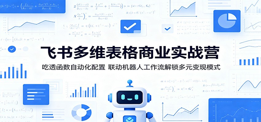 飞书多维表格商业实战营：吃透函数自动化配置，联动机器人工作流解锁多元变现模式-问小徐资源库