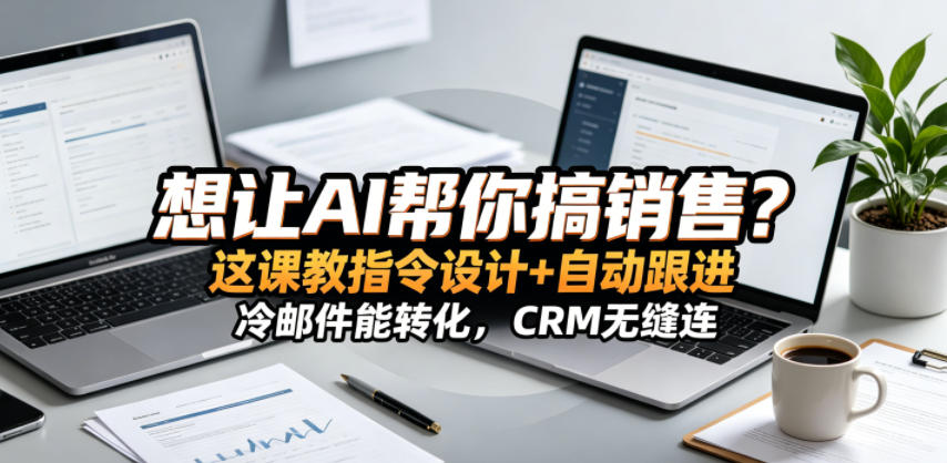 想让AI帮你搞销售？这课教指令设计+自动跟进，冷邮件能转化，CRM无缝连！【原创双语字幕】-问小徐资源库