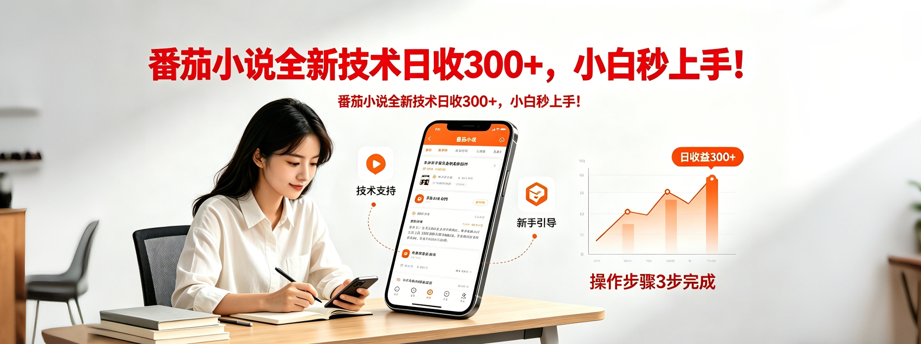 番茄小说全新技术全新玩法！无脑日收300+-问小徐资源库