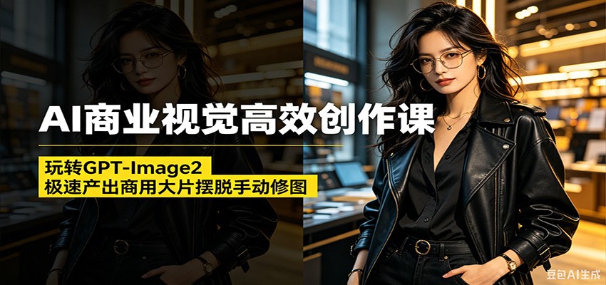 AI商业视觉高效创作课：玩转GPT-Image2，极速产出商用大片摆脱手动修图(更新)-问小徐资源库