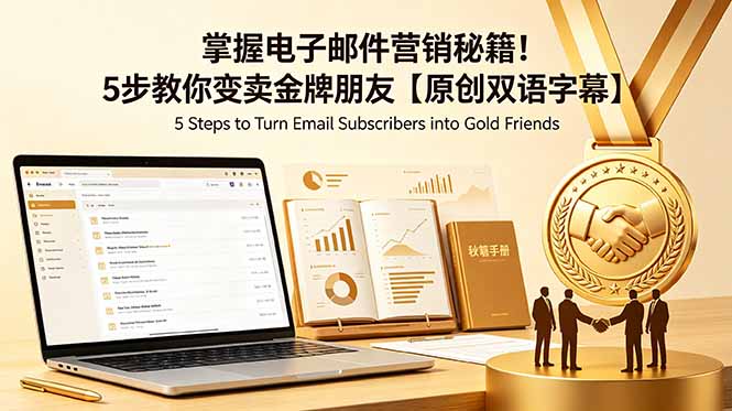 掌握电子邮件营销秘籍！5步教你变卖金牌朋友【原创双语字幕】-问小徐资源库