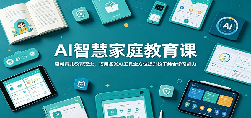 AI智慧家庭教育课：更新育儿教育理念，巧用各类AI工具全方位提升孩子综合学习能力-问小徐资源库