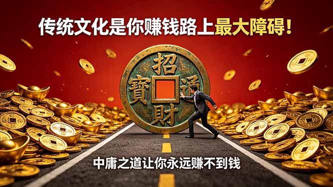 付费文章：传统文化是你赚钱路上最大障碍！中庸之道让你永远赚不到钱-问小徐资源库