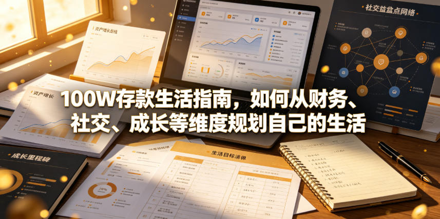付费文章：100W存款生活指南，如何从财务、社交、成长等维度规划自己的生活-问小徐资源库